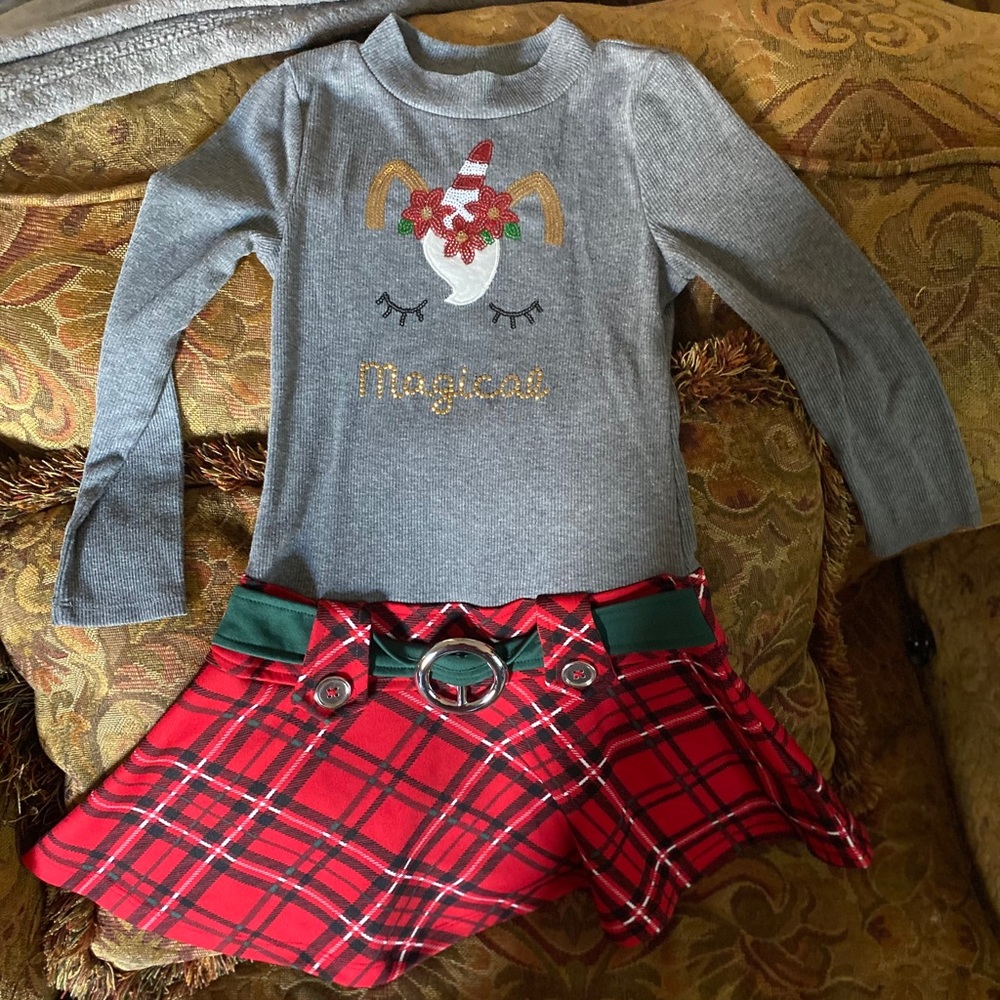 Little girls Christmas dress